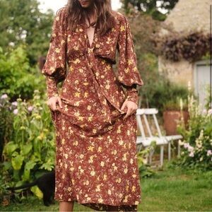 Doen Blossom Dress Cherrywood XL